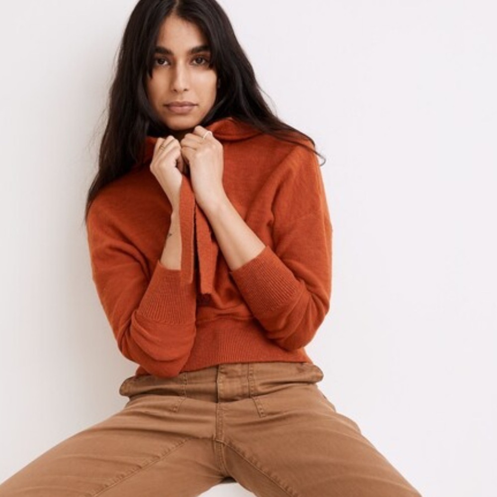 MADEWELL Clairview Hoodie Sweater Orange Size XS